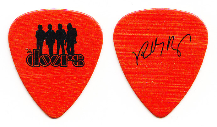 The Doors Robby Krieger Signature Promotional Red Guitar Pick - 2021