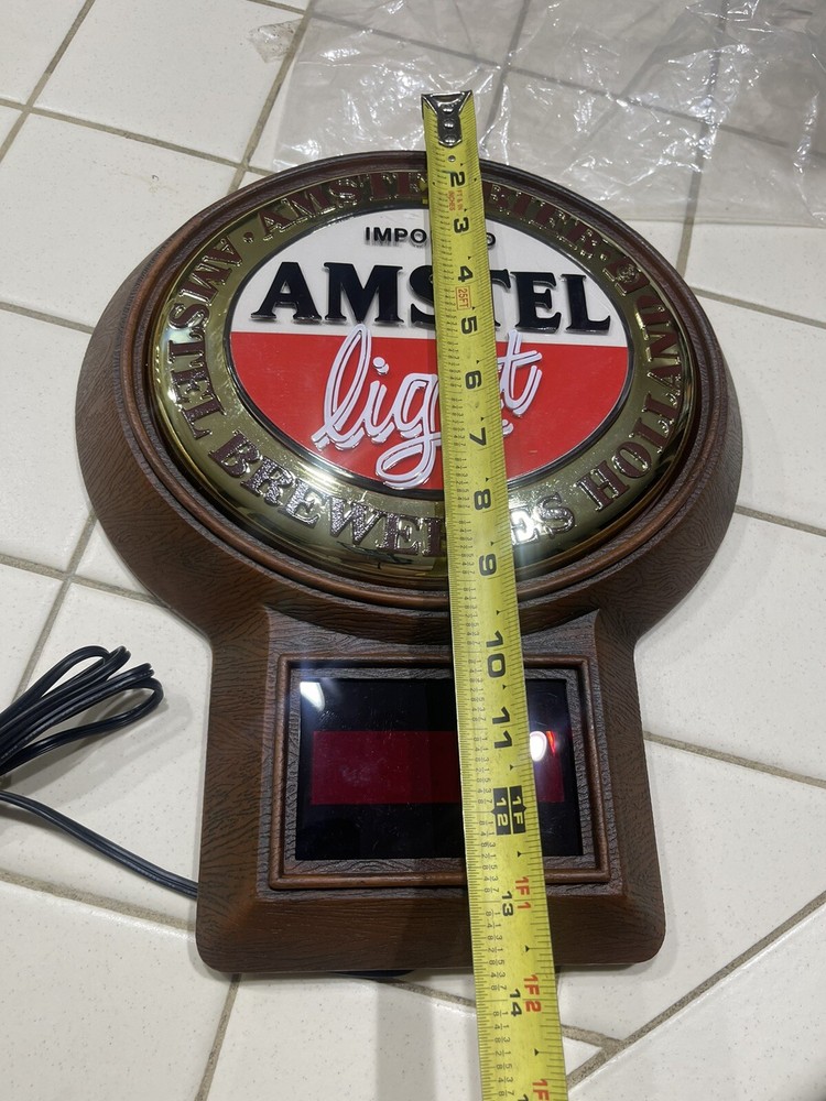 Amstel Light Imported Beer Sign Clock