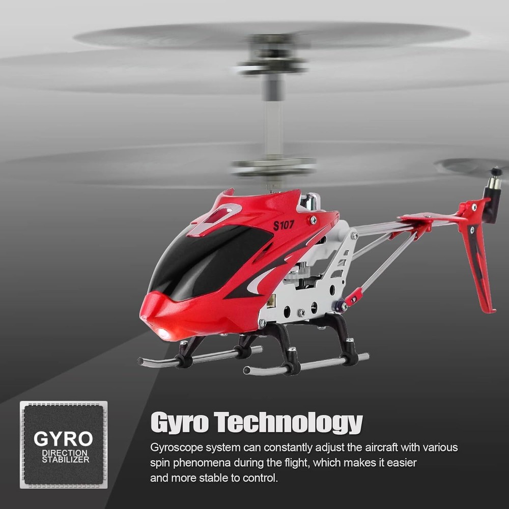 Mini RC Helicopter - 3CH Precise Remote Control Gyro System Flexible Blades