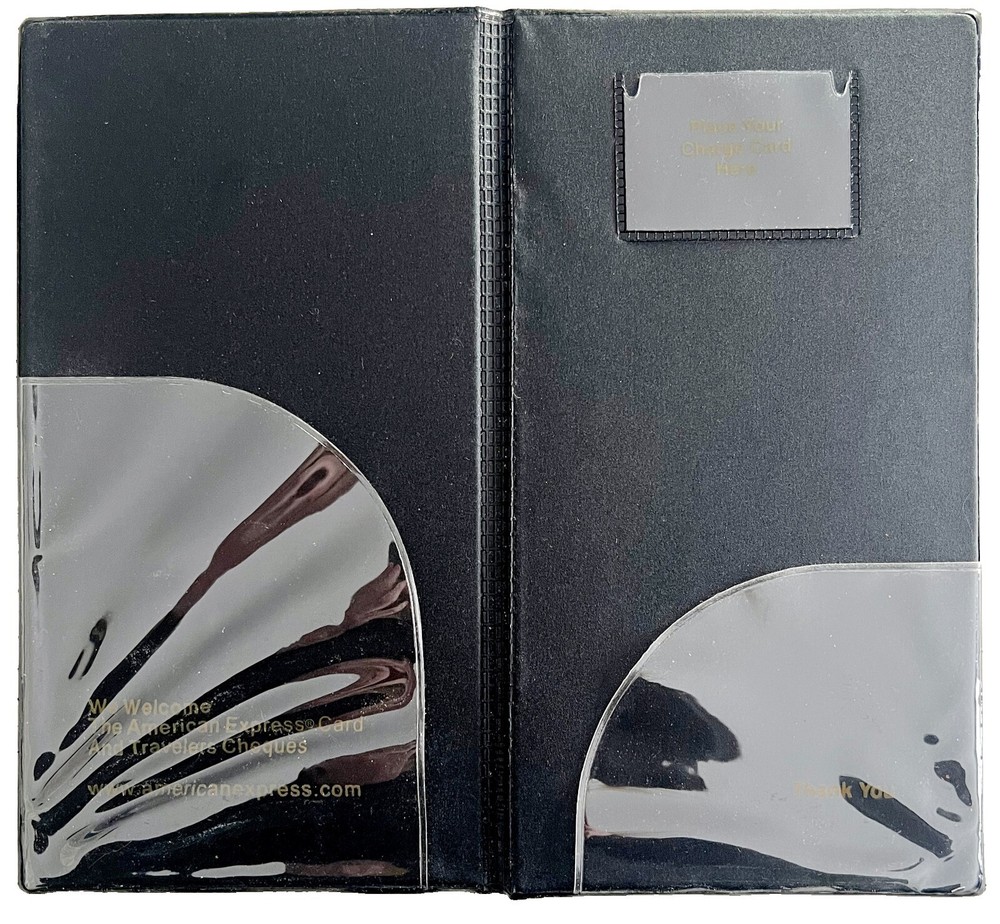 American Express Restaurant Supply Bill Folder Charge Card Holder E55