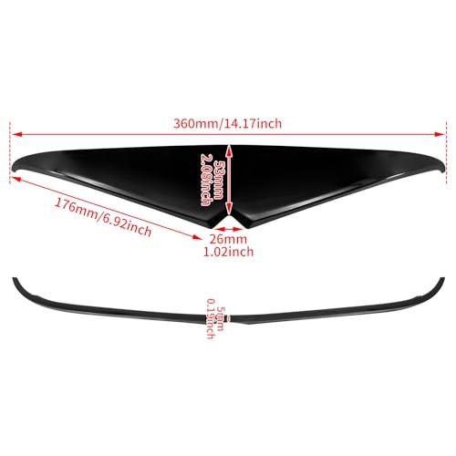 Motorcycle Headlight Eyebrows Sticker Black Headlamp Eyebrow Eyelids Upper