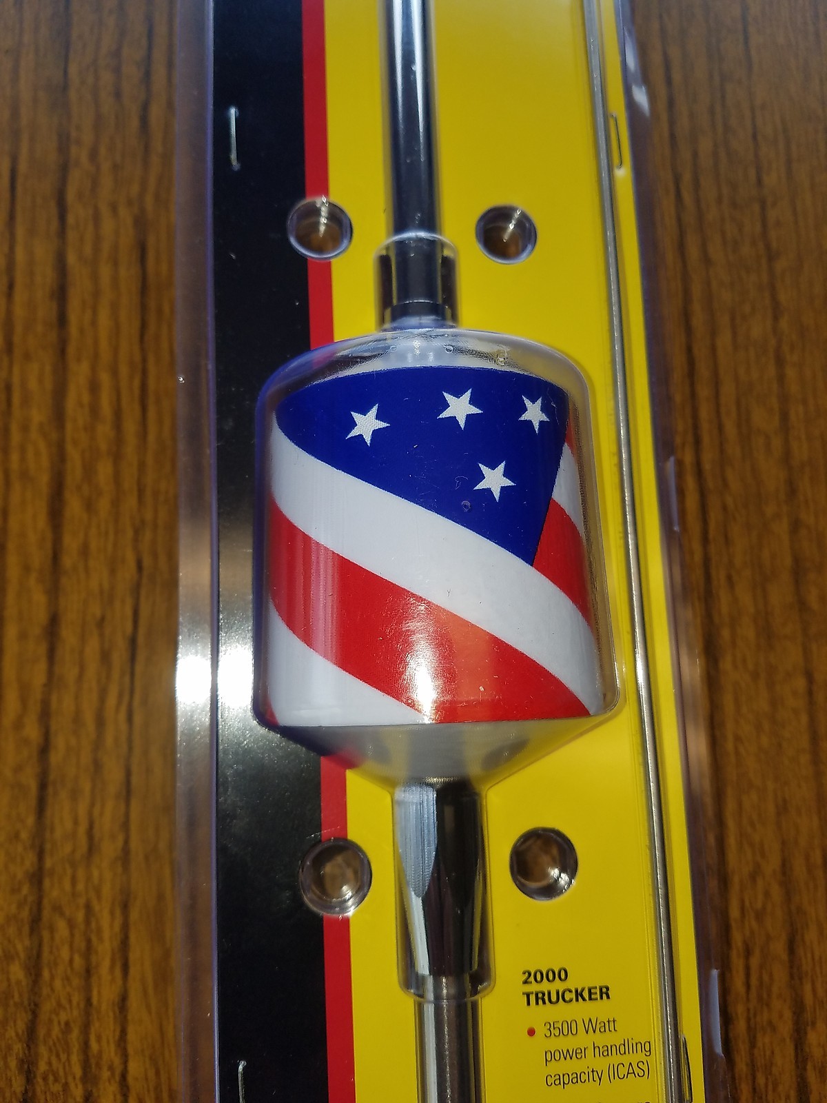 Wilson T2000 Trucker USA Flag 10" & 5" Shaft Mobile CB Radio Antenna 305-Flag