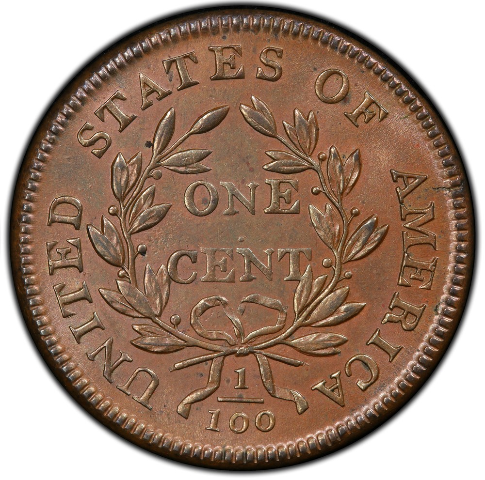 1807 DRAPED BUST 1C PCGS MS 65 RB