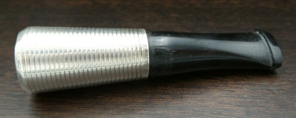 Antique German Sterling Silver & Black Bakelite Cigarette Tip