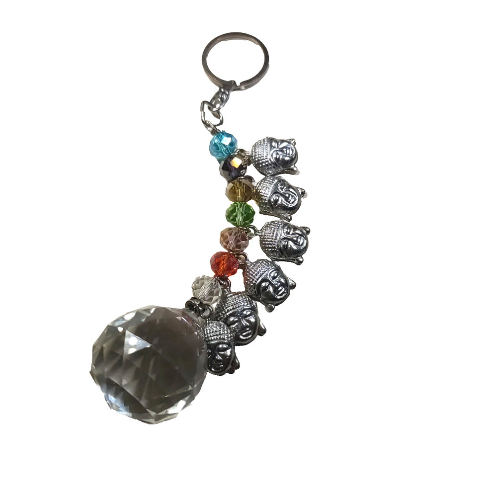 Buddha Bead Ball Charm Keychain