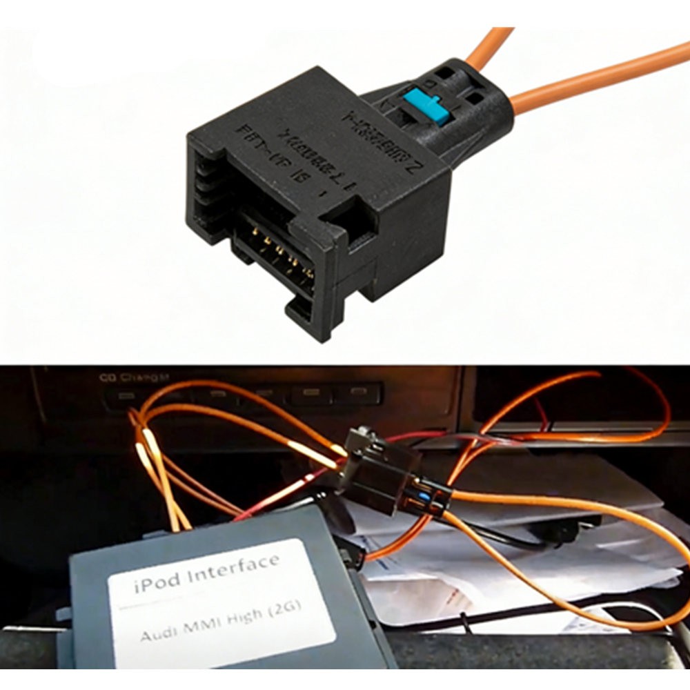 2 Sets MOST Fiber Optic Loop Bypass Adapter Male Female For Mercedes BMW