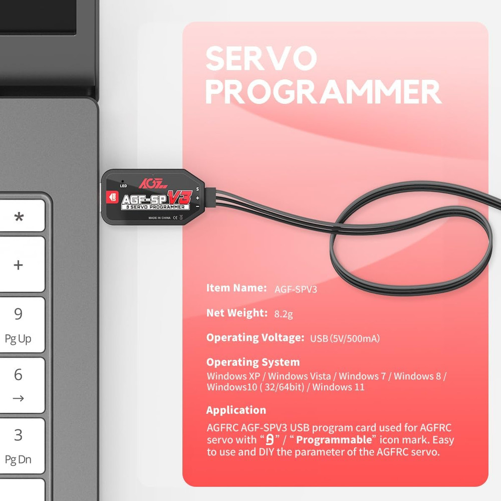 USB Servo Programmer Card for Servos with Programmable Marked(Agf-Spv3)