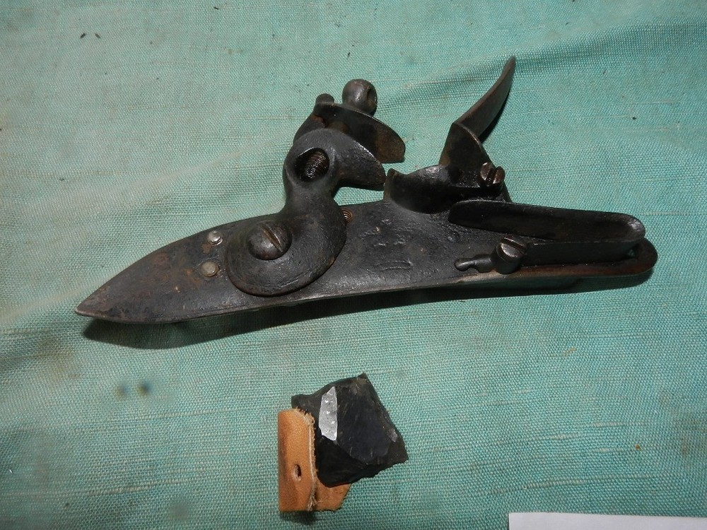 Early Tower with Crown Brown Bess Complete Flintlock Lock
