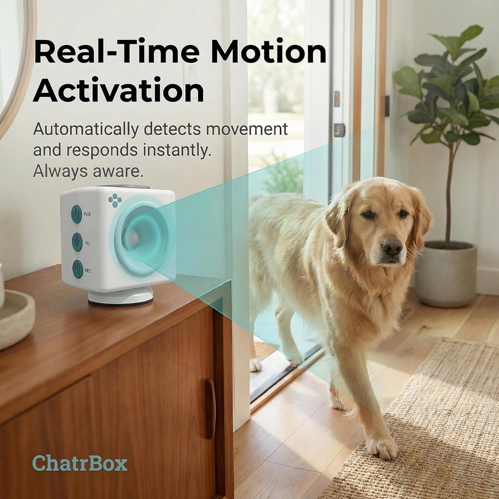 Pet Training Device for Immediate Behavior Control – Motion-Activated Voice G...