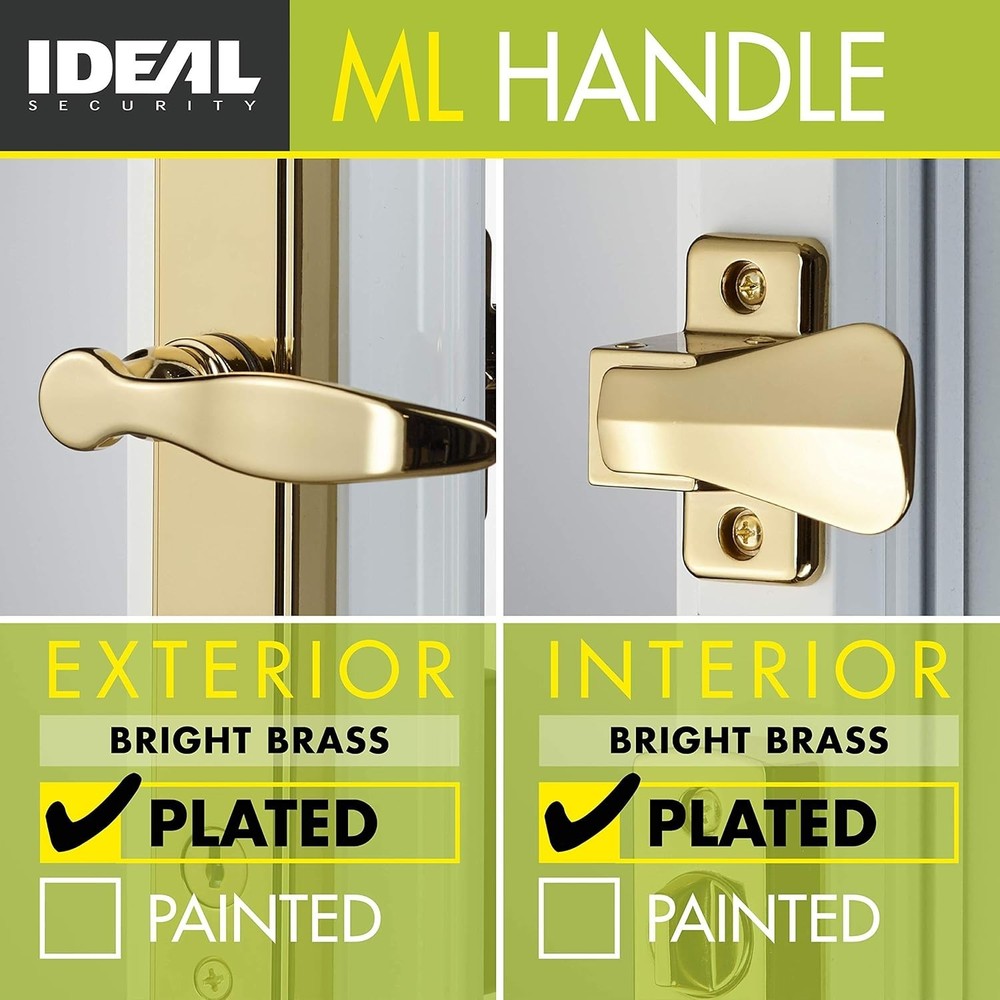 SK1215BB ML Lever 2-Posts with Tie-Down Screw, Bright Brass