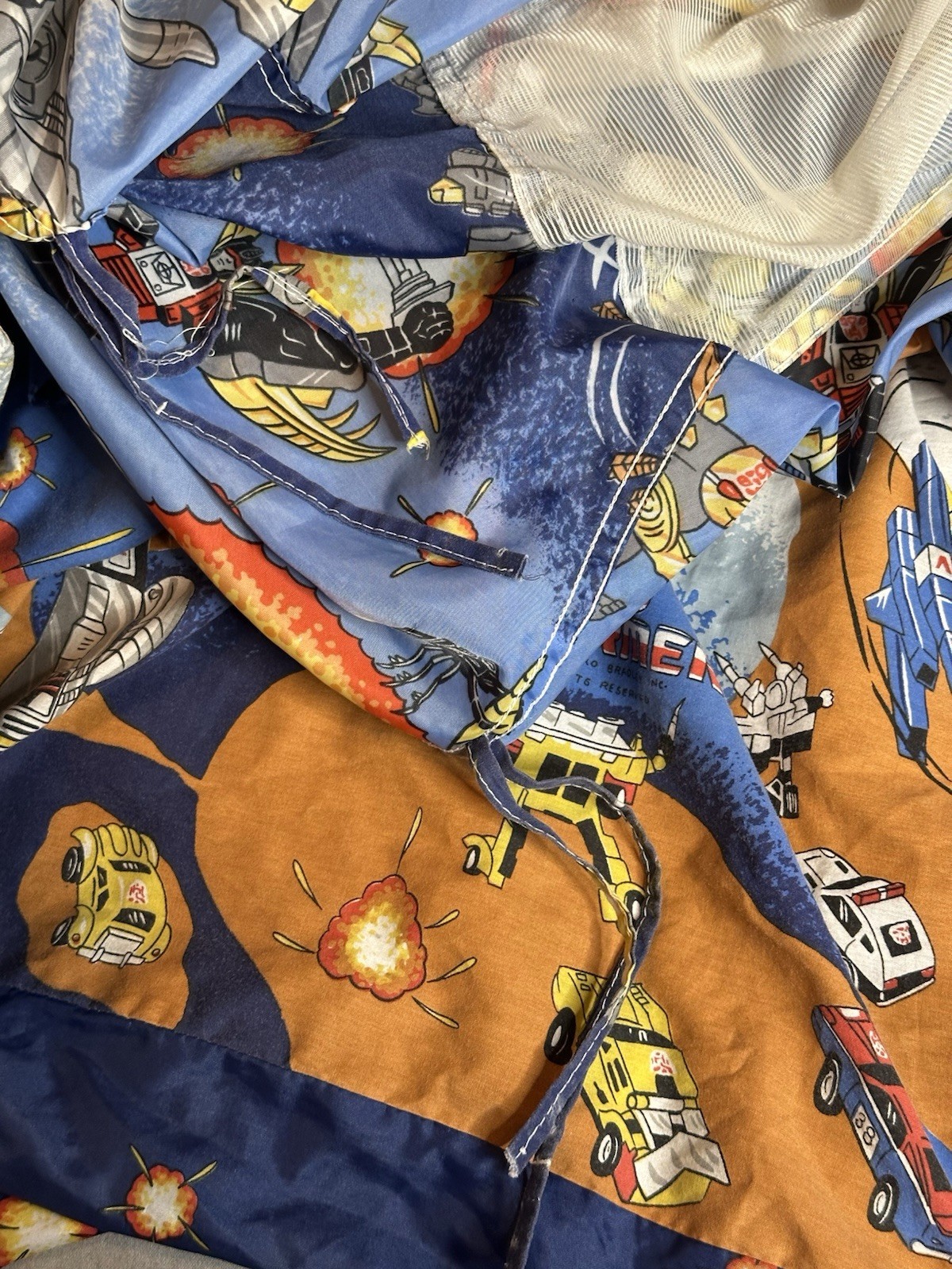 Vintage Transformers 1985 G1 Hide N Sleep Twin Bed Tent Material Only No Frame