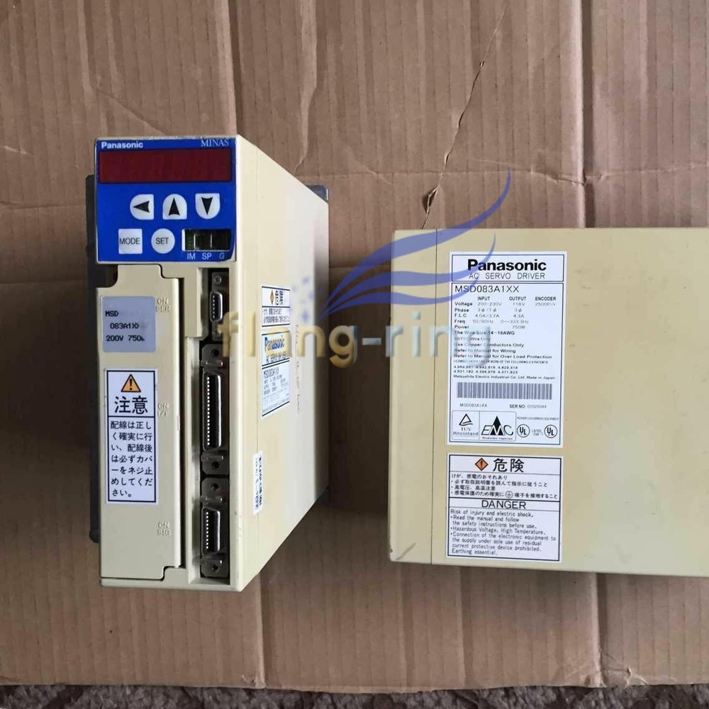 USED Panasonic Servo Driver MSD083A1XX Tested