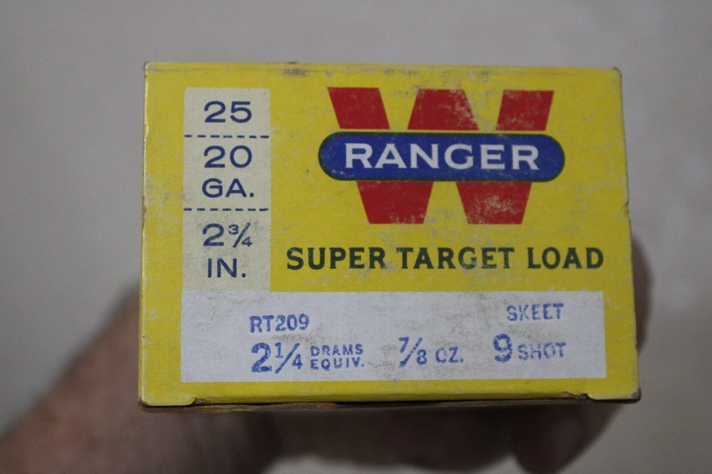 WINCHESTER RANGER SHOTGUN SHELL BOX 20 GA EMPTY