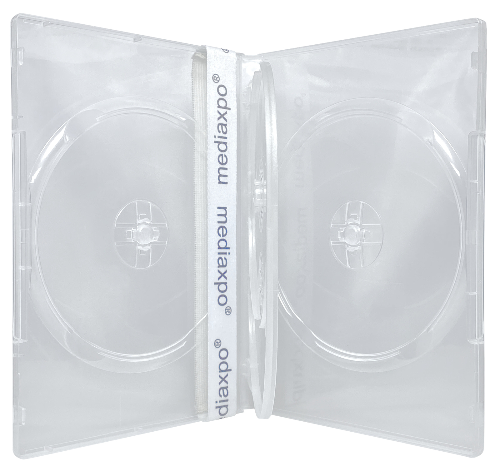 STANDARD Clear Quad 4 Disc DVD Cases Lot