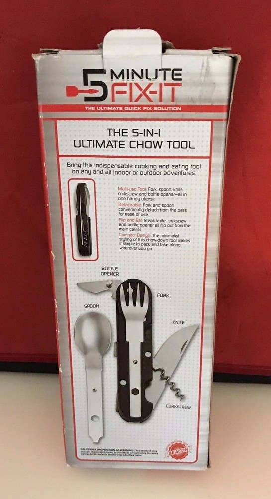 5 Minute Fix-It The Ultimate Quick Fix Solution 5 in 1 Ultimate Chow Tool