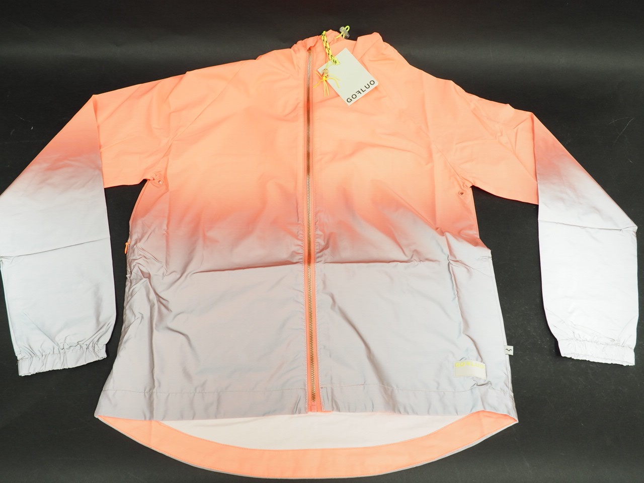 New! GOFLUO Billie Reflective Jacket Size XS Adult/Women's Coral/Pink