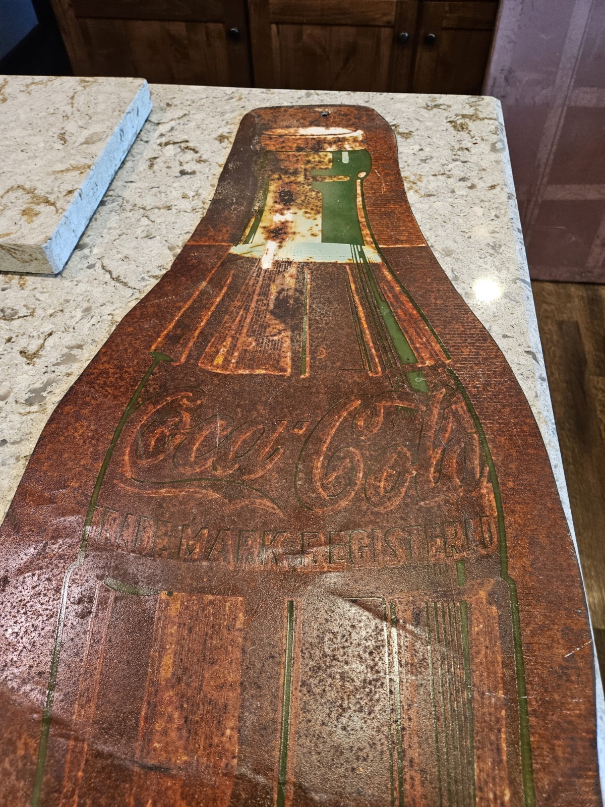 Coca-Cola 39” Bottle Sign – Vintage Tin Metal Coke Advertising Display