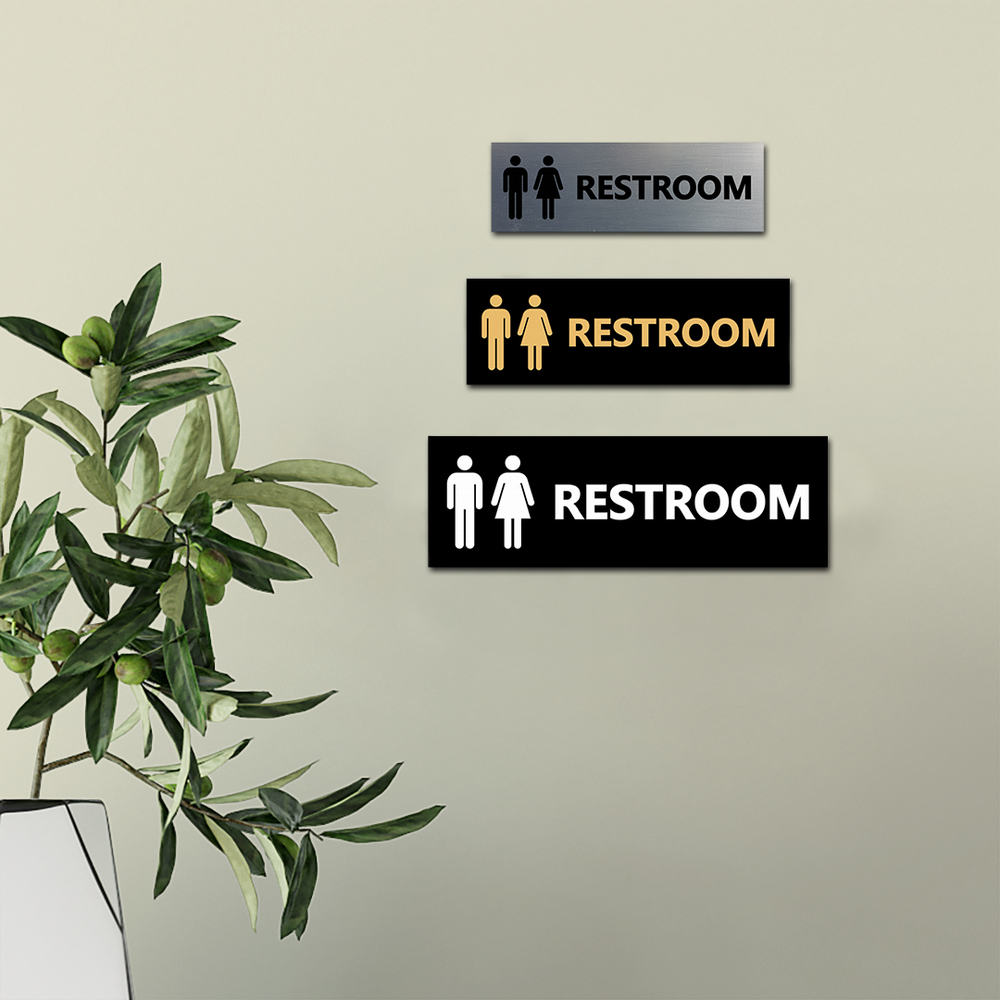 Basic Unisex Restroom Sign