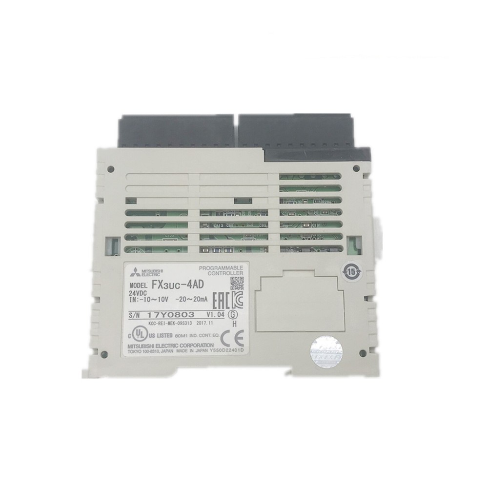 New in Box Mitsubishi FX3UC-4AD Melsec FX3UC Analog Input Blocks Module Unit NiB