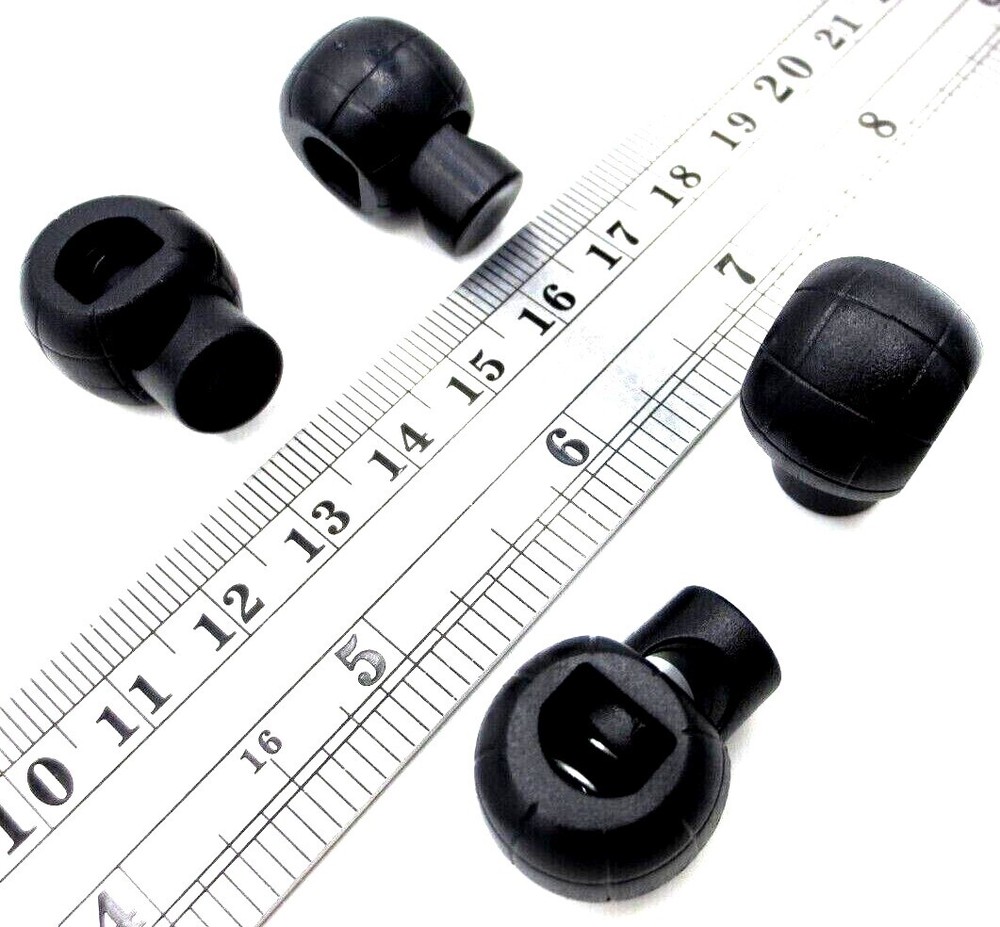 Swim Trunk Drawstring Slide Lock - Spring Loaded - Fits 5/16" 7.9mm Thick String