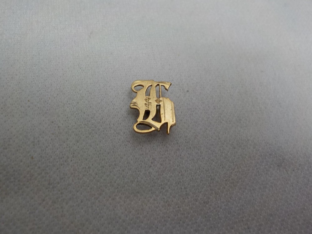 10K SOLID GOLD MONOGRAM INITIAL LETTER EMBLEM JEWELRY FINDINGS RING MONOGRAM #12