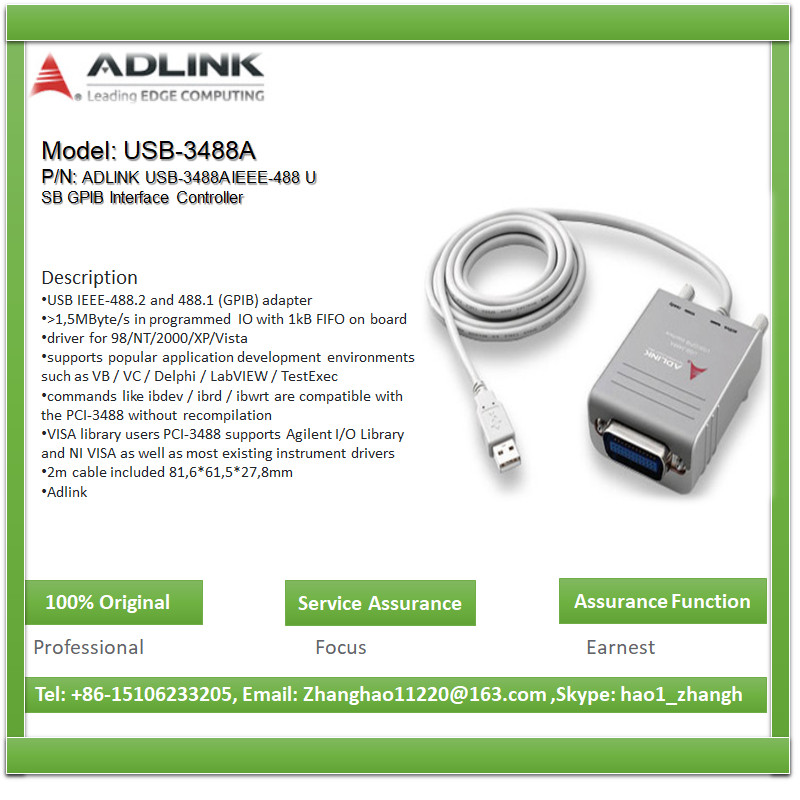 ADLINK USB-3488A IEEE-488 USB GPIB Interface Controller