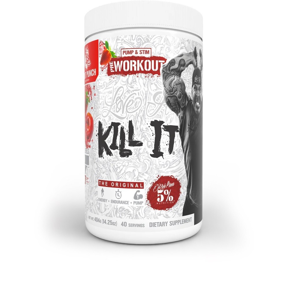 5% Nutrition Kill It Pre Workout Powder, 14+ oz - NEW version
