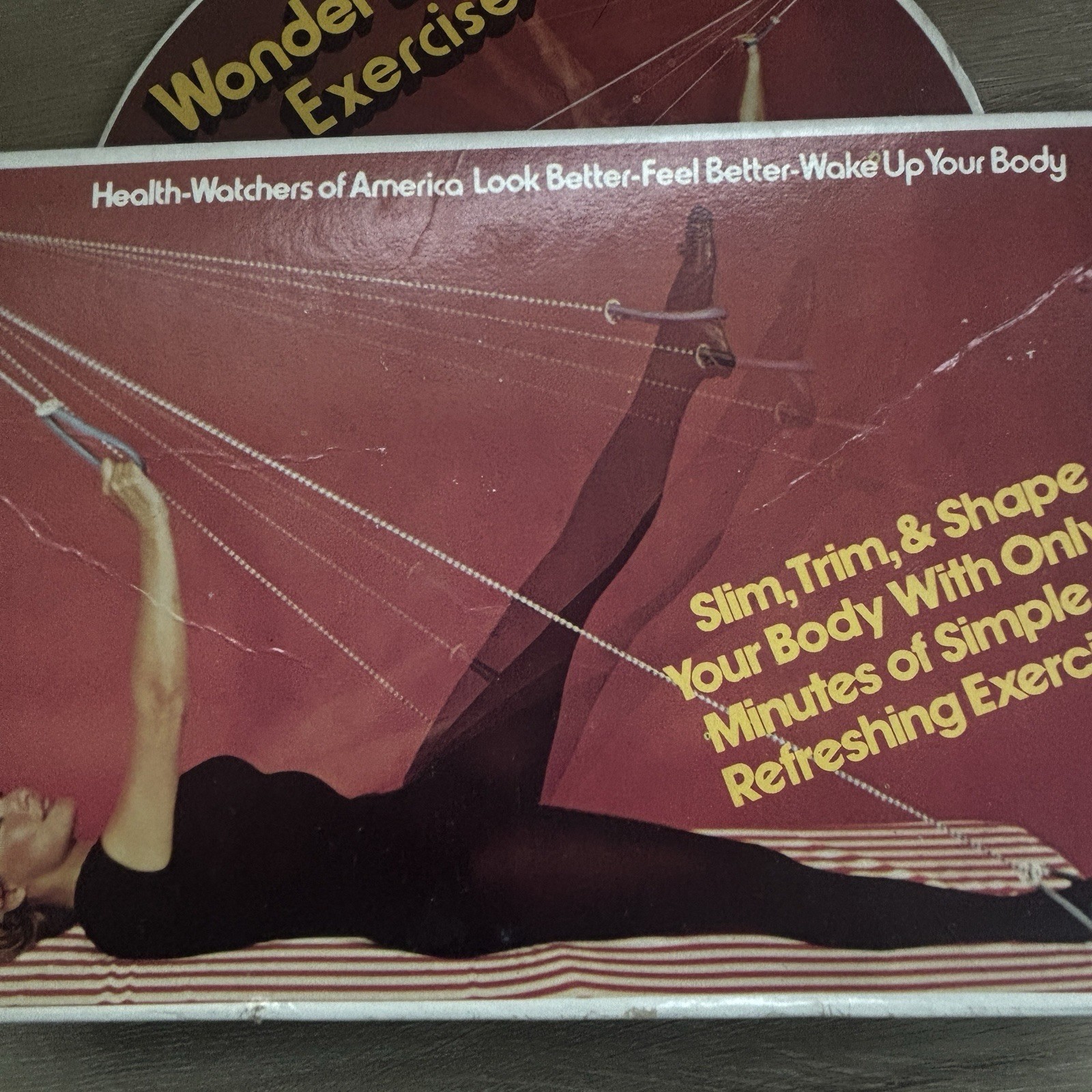 VTG Wonder Body Exerciser Retro 70s Fitness Rope Pulley Original Box Manual MCM