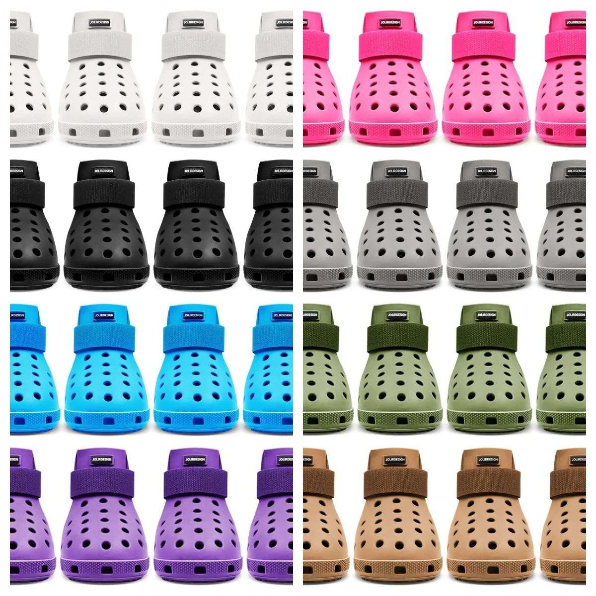 Pink Rubber Non-Slip Pet Dog Shoes Size Small Waterproof Anti-Slip