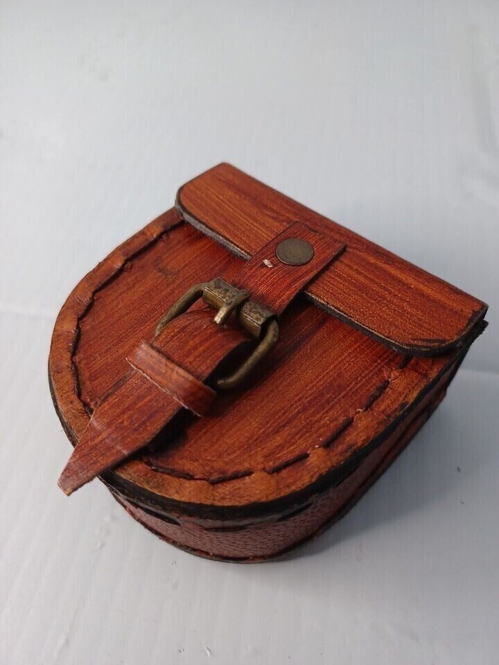 Compass Solid Brass Boy Scout America Pocket Handmade Gift Nautical With Case