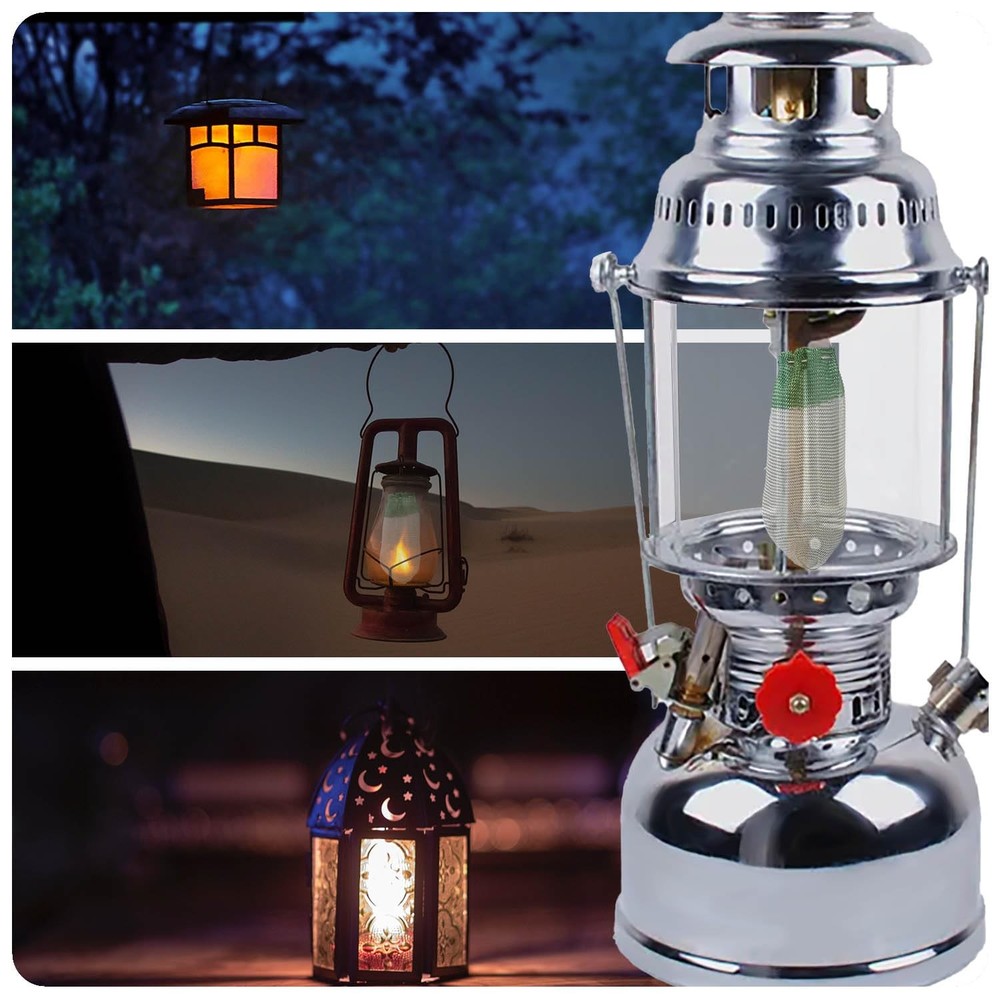 Tenalleys 10pcs Propane Lantern Mantles String Tie One Size, White