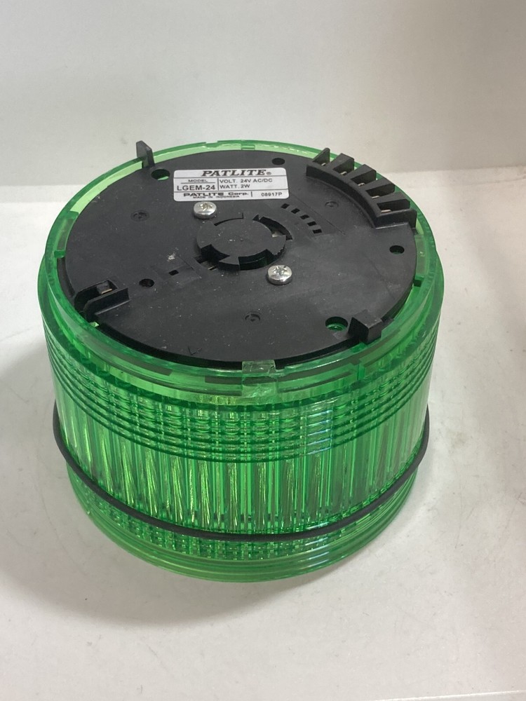 PATLITE LGEM-24-G STACK LIGHT MODULE GREEN LENS 24VAC/DC 2W NNB