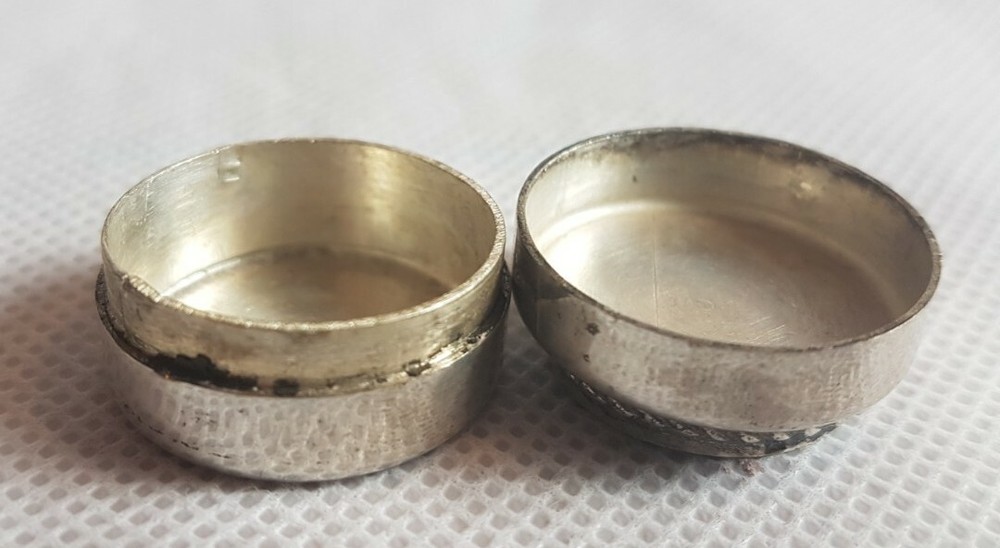 Antique Solid Silver Pill Box