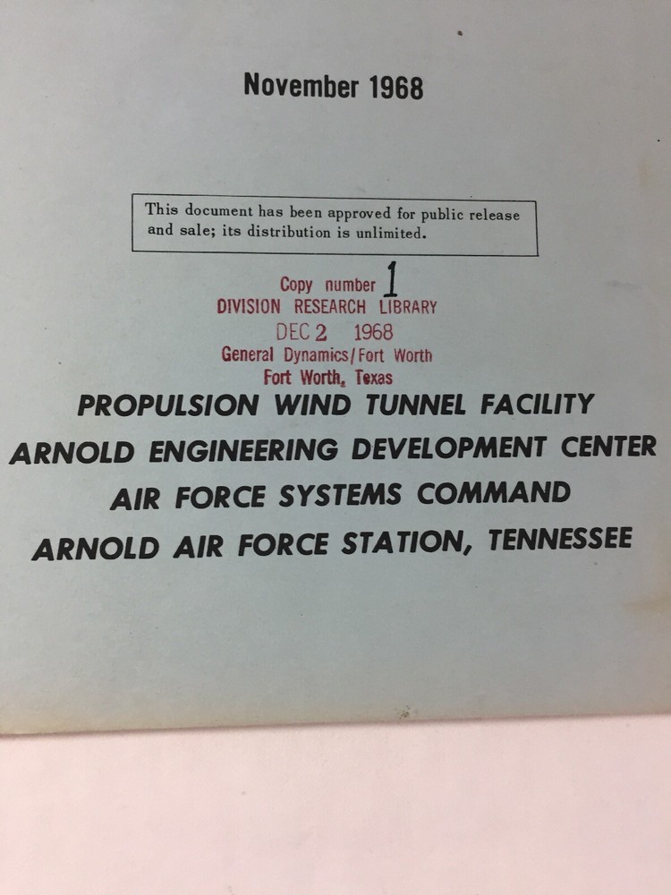 November 1968 ~ Arnold Engineering ~ An Investigation of Ejector System Using