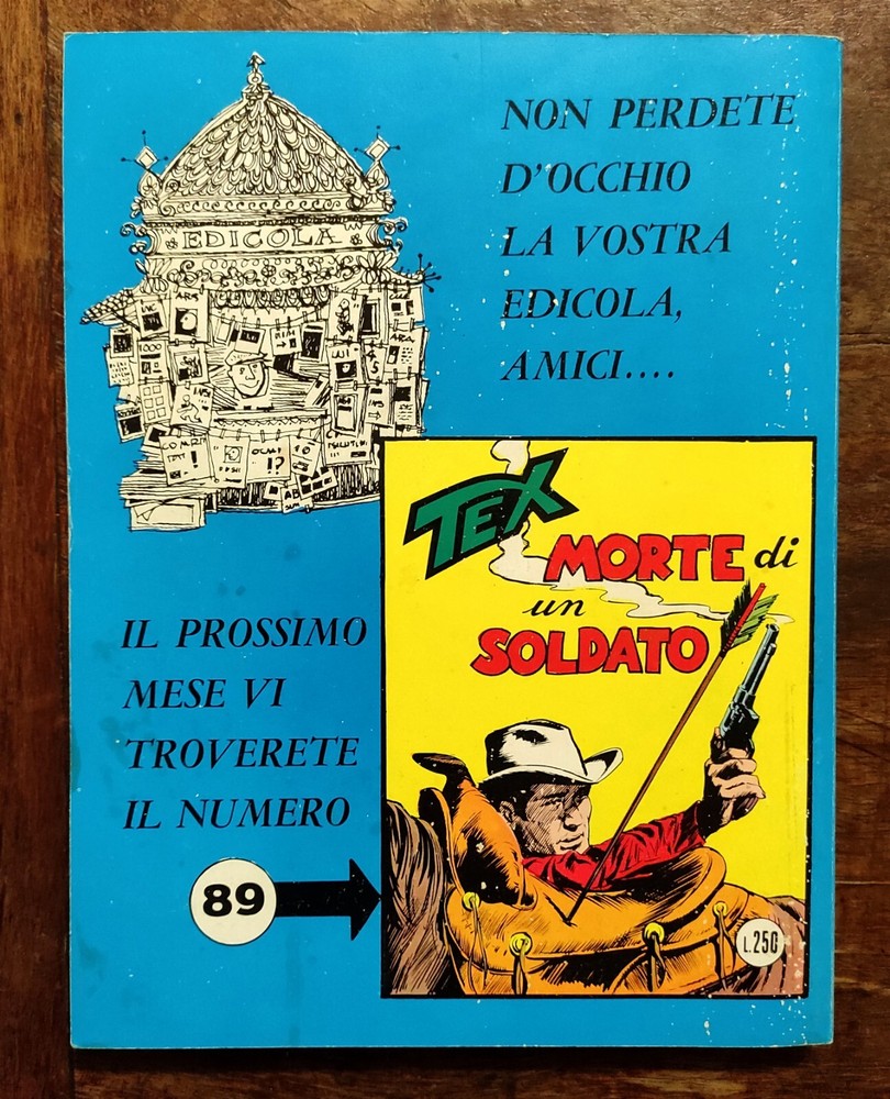TEX GIANT Comic No. 88 Bonelli 1971 Read Description