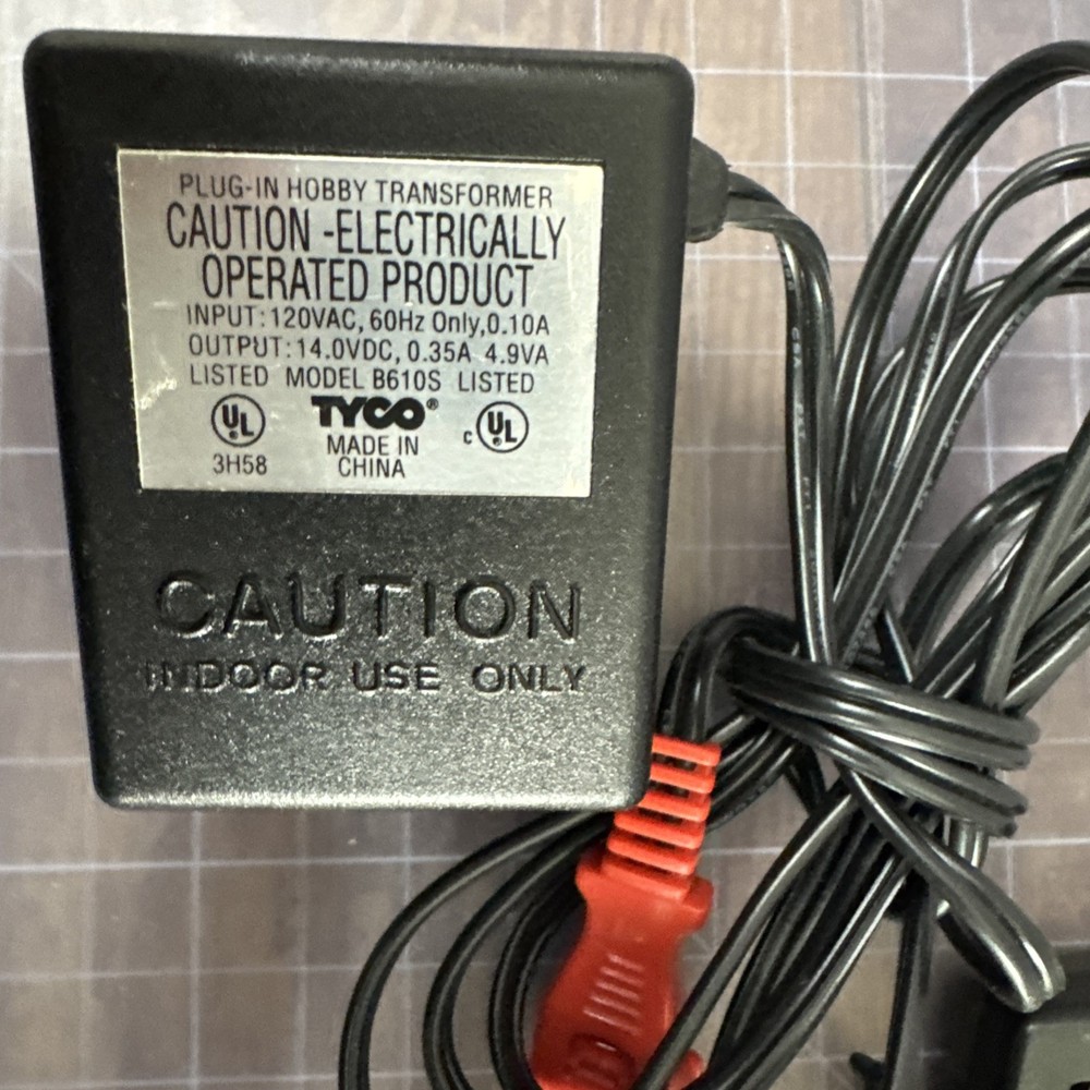 Tyco Command Control AC Power Cord W/ Two Controller Remotes Tested Works