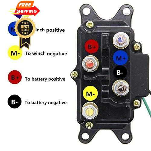 12V 250A Winch Solenoid Relay Contactor & Rocker & Switch