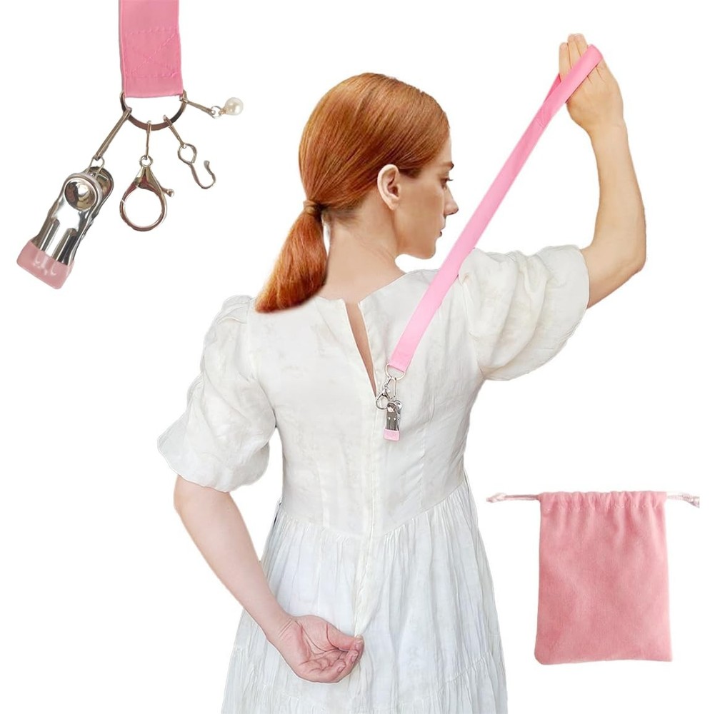 Zipper Helper Pull for Dressesï¼ŒDress Dresses with Pink