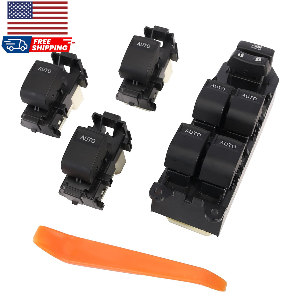 Blue LED Lighted Master Power Window Switch for Toyota Tundra 2007-2021 Switch