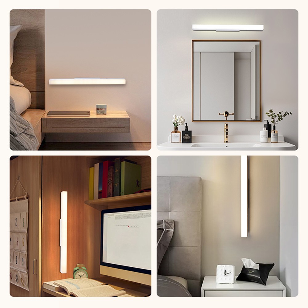 LED Wall Light Rechargeable Magnetic Remote Control Sconce Light, 3 Color Modes