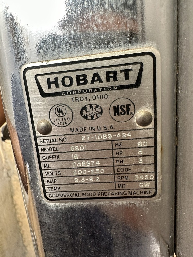 Hobart 5801 Electric Meat Saw, ¡Please READ Description!