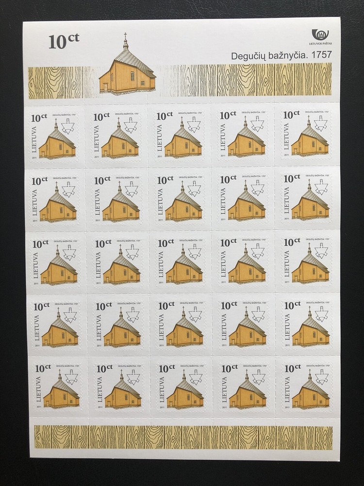 Lithuania 2011 Mi 955III MNH Full Sheet