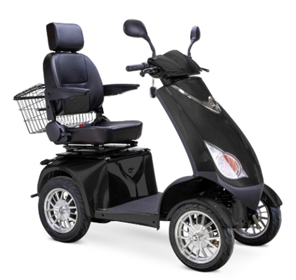 Black Platinum Mobility Scooter No Assembly Required USA Customer Support 15mph