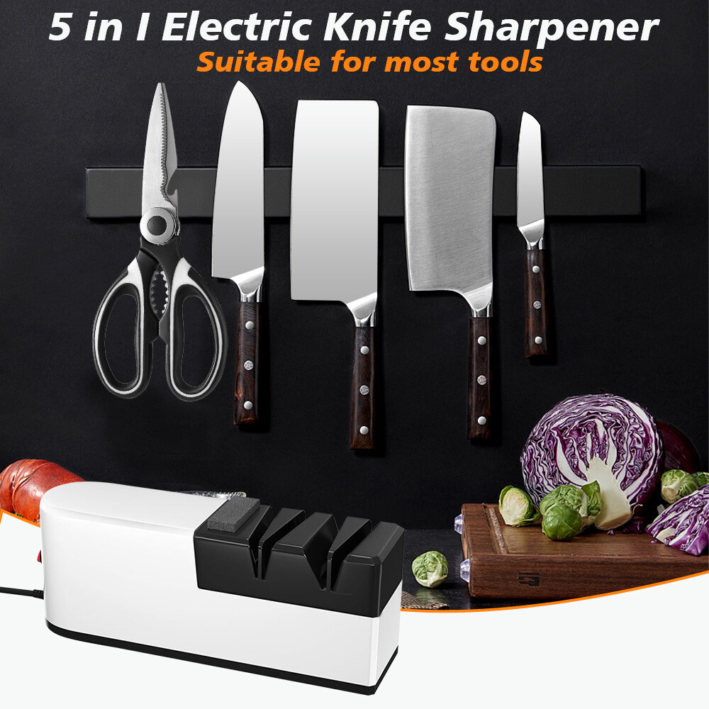 Professional Electric Knife Sharpener Kitchen Sharpening Stone Grinder knives US