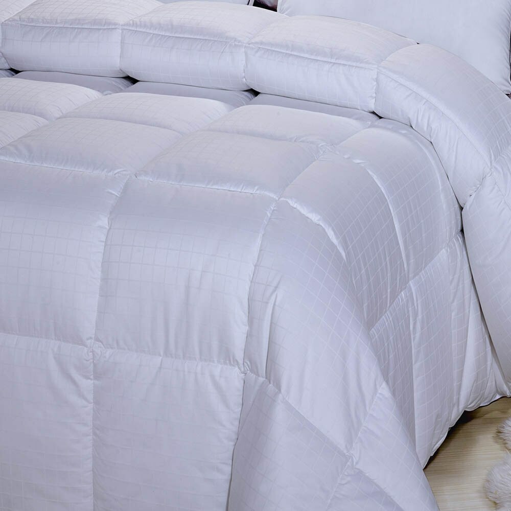 100% Cotton Dobby Down Alternative Comforter Box Stitch Striped Duvet Insert