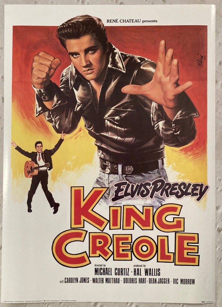 Elvis Presley 1986 Movie Poster Reproduction King Creole Portal Productions Z