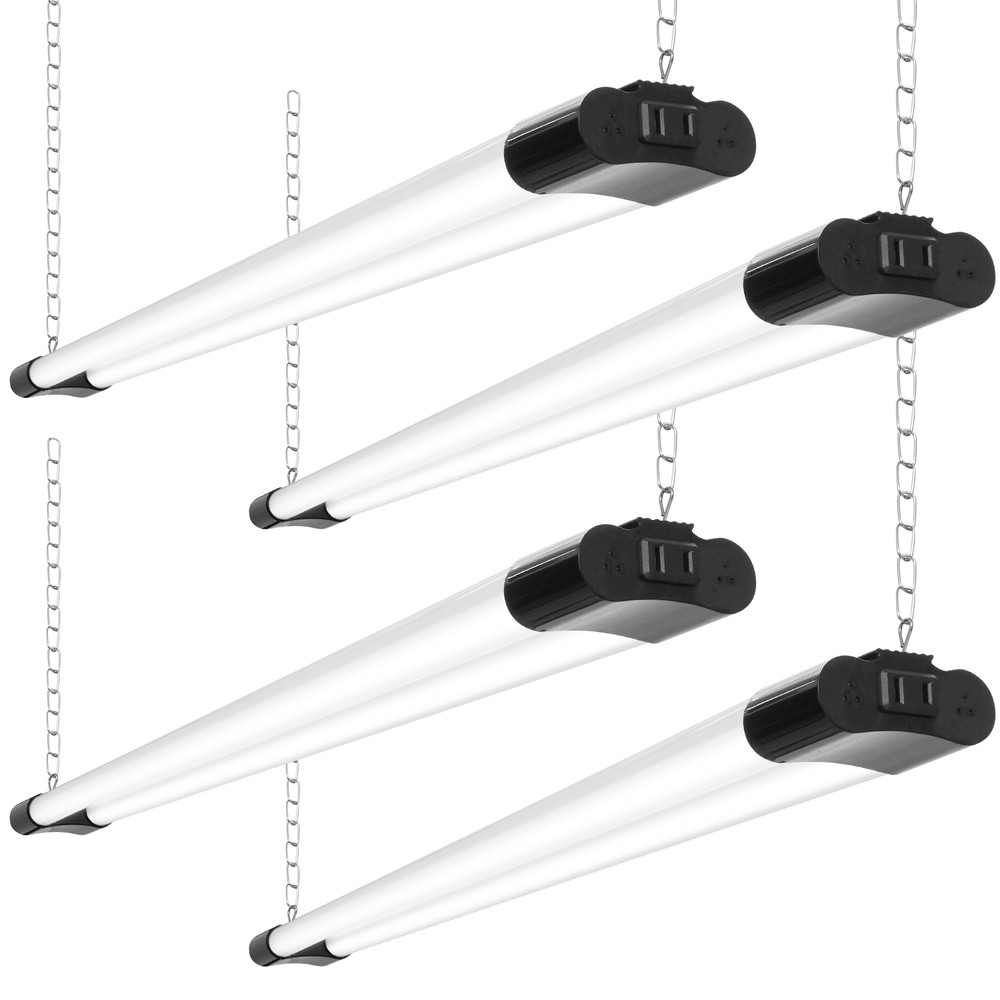 4 Pack 42W LED Shop Light Garage Workbench Ceiling Light Linear High Bay Lamp