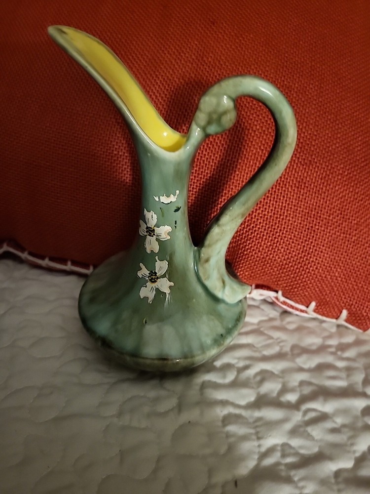 Hand Painted Signed Ozark Glaze Vase 7.5"