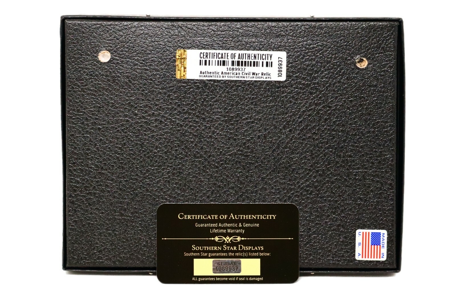 Dropped & Shot Civil War Bullets from Gettysburg in Matted Display Case with COA