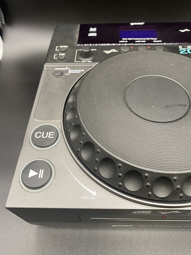 Gemini CDJ-203 Professional CD Player -UNTESTED- No Power Cord